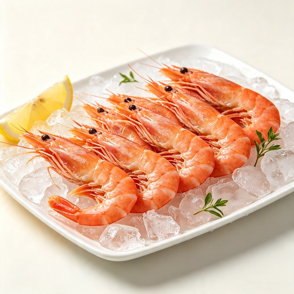 Cooked Frozen Deep-Sea Red Prawns
