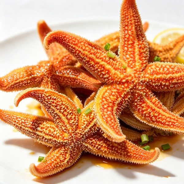 Cooked Frozen Edible Starfish
